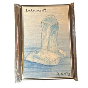Dickieberg Newfoundland Iceberg Print by R. Harding Magnet 3.5”x2.5”‎ New